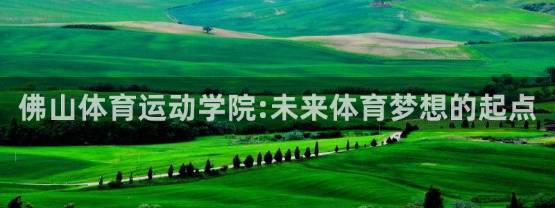 佛山体育运动学院:未来体育梦想的起点
