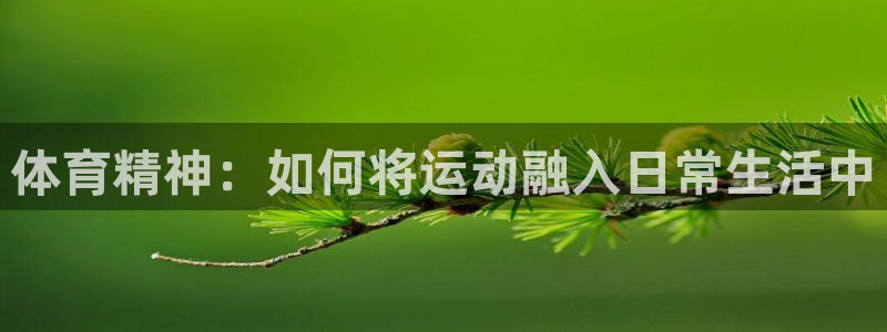 体育精神：如何将运动融入日常生活中